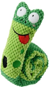 Игрушка Мистер Кранч Червячок с карманами под лакомство 70 см зеленый