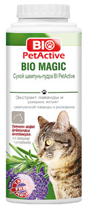 Сухой шампунь Био Мэджик (Bio Magic) для кошек с экстрактом Лаванды и Розмарина Био ПетАктив
