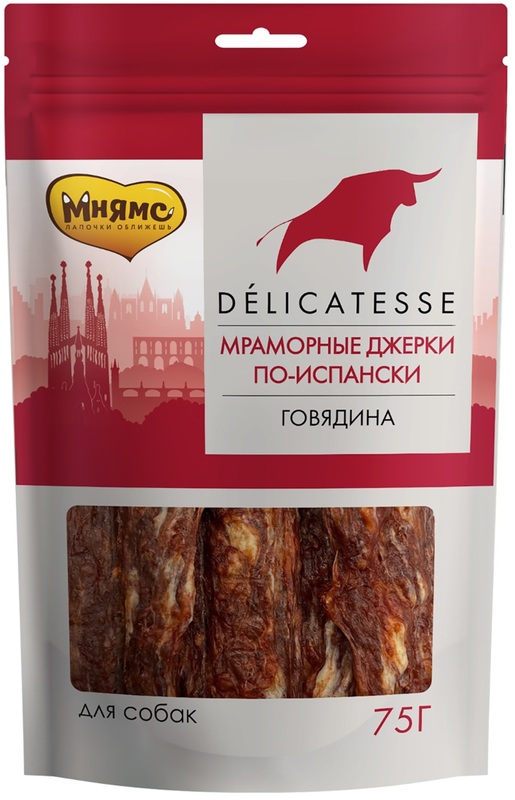Мнямс Лакомство Мраморные джерки по-испански для собак
