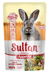Султан Корм Appetite для кроликов, Sultan