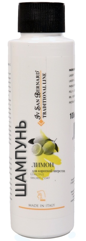Шампунь Iv San Bernard Traditional Line Lemon для короткой шерсти, Ив Сан Бернард