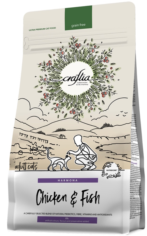 Craftia Harmona Курица и рыба для взрослых кошек, Крафтия