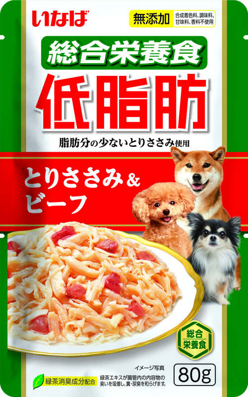 Inaba Тэйсибо пауч для собак Куриное филе и говядина в желе, Инаба