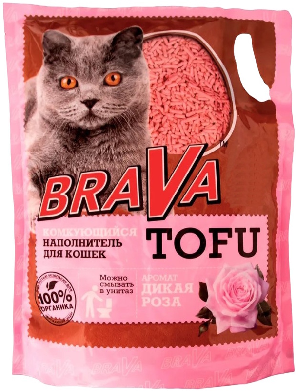 Наполнитель Брава Тофу Дикая роза, BraVa