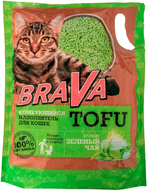 Наполнитель Брава Тофу Зеленый чай, BraVa