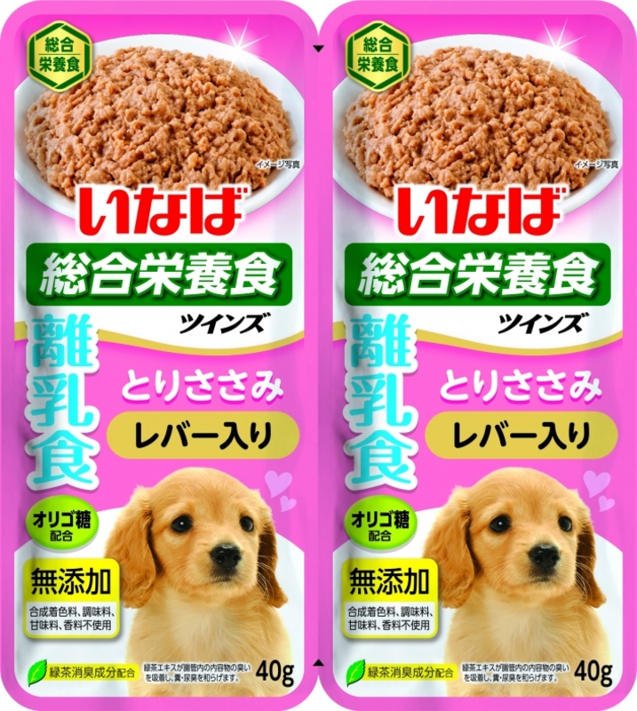 Inaba Twins куриное филе с печенью в желе для щенков, Инаба