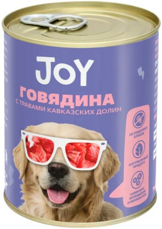JOY консерва Говядина для собак средних и крупных пород, Джой