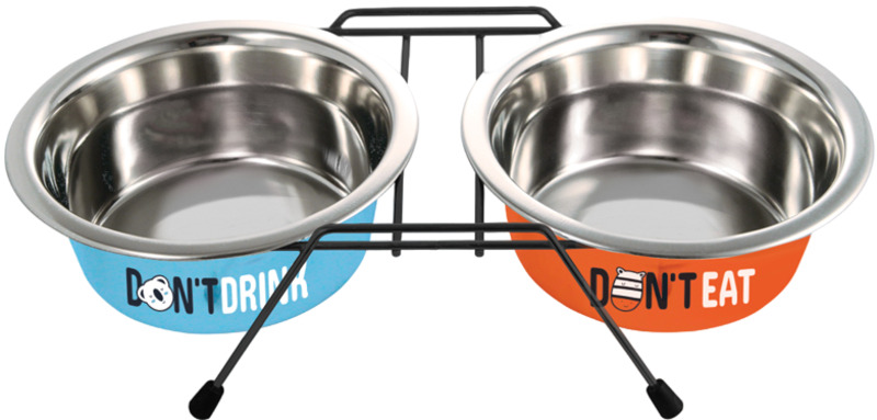 Миска Triol металлическая на подставке Water&Food, Триол