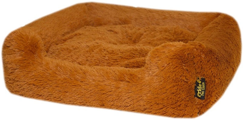 Лежанка Прайд меховая ореховая, Pride