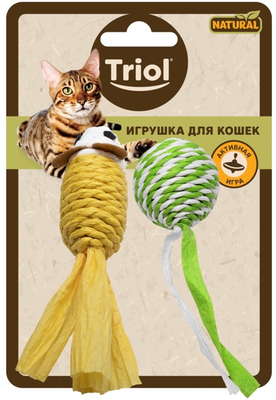 Игрушка Triol Natural Мяч и мышь, Триол
