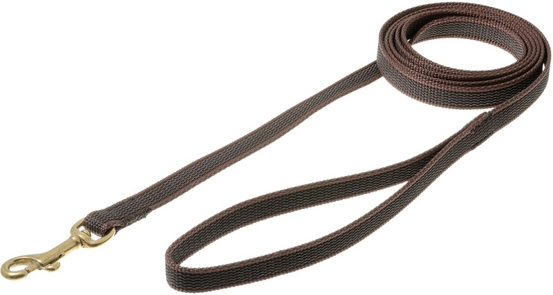 Поводок VIPet профессиональный с латексом 3 м, с бронзовым карабином , ВИПет