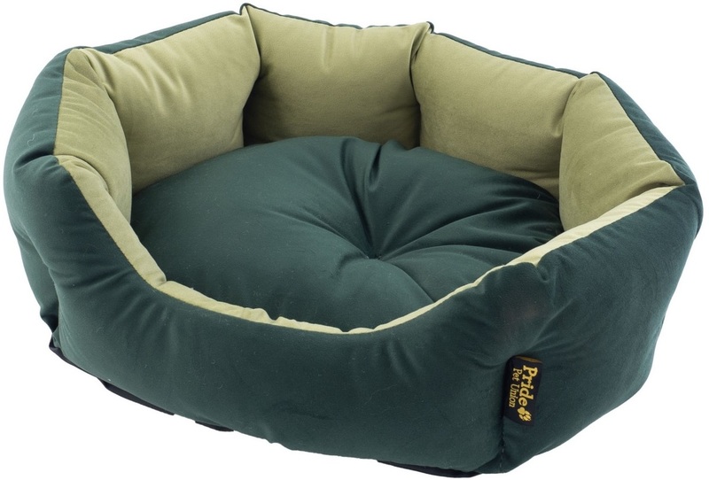 Лежак Прайд Велюр овальная зеленая, Pride 