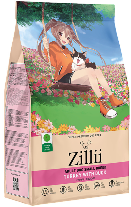Zillii для собак мелких пород Индейка с уткой, Зилли