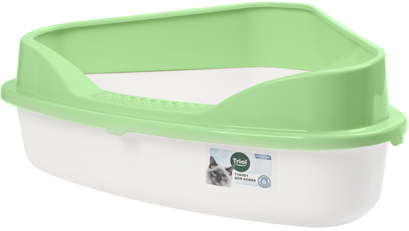 Туалет Triol Hygiene угловой с бортом Дельта, Триол