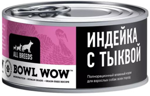 Bowl Wow индейка с тыквой для собак, Боул Вау