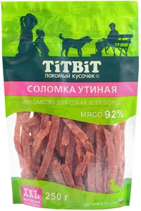 TitBit Соломка утиная для собак всех пород, ТитБит