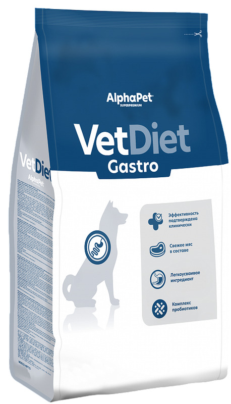 AlphaPet Vet Diet Гастро для собак, АльфаПет