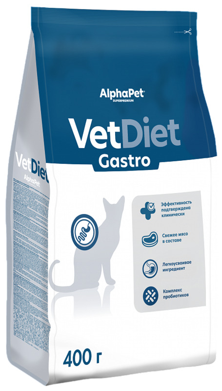AlphaPet Vet Diet Гастро для кошек, АльфаПет