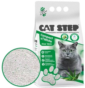 Наполнитель Cat Step Compact White Алое Вера, Кэт Степ