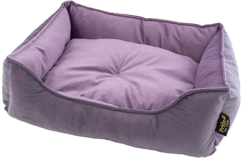 Лежанка Прайд Велюр прямоугольная пурпурная, Pride 