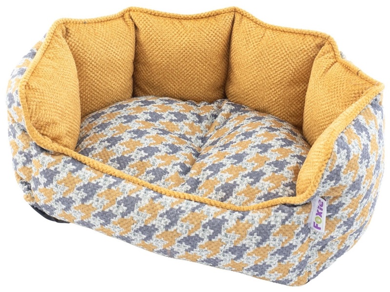 Лежанка Прайд Гусиная Лапка желтая, Pride 