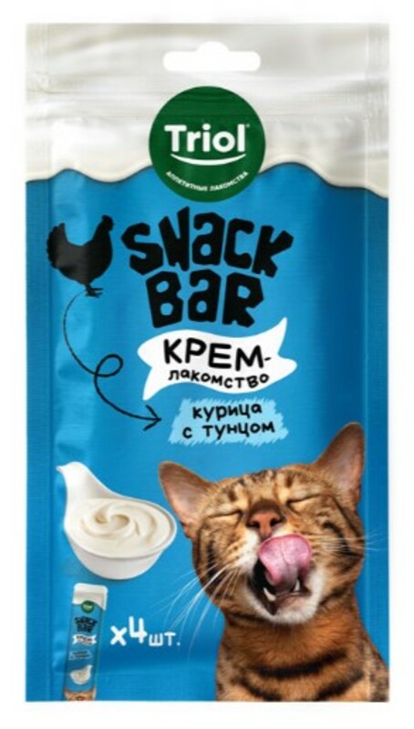 Triol SNACK BAR Крем из курицы с тунцом, Триол Снек бар