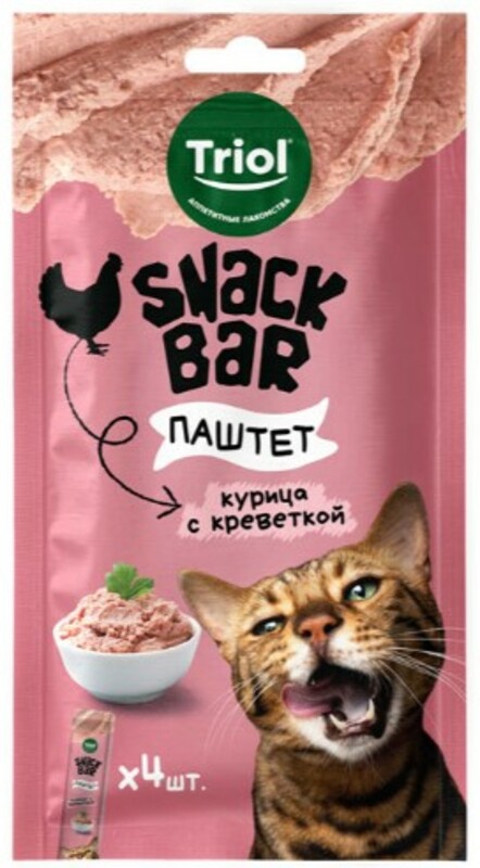 Triol Snack Bar Паштет из курицы с креветкой, Триол