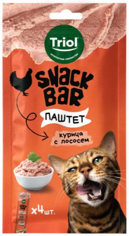 Triol Snack Bar Паштет из курицы с лососем, Триол