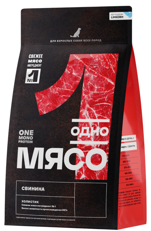 Одно Мясо для собак Свинина