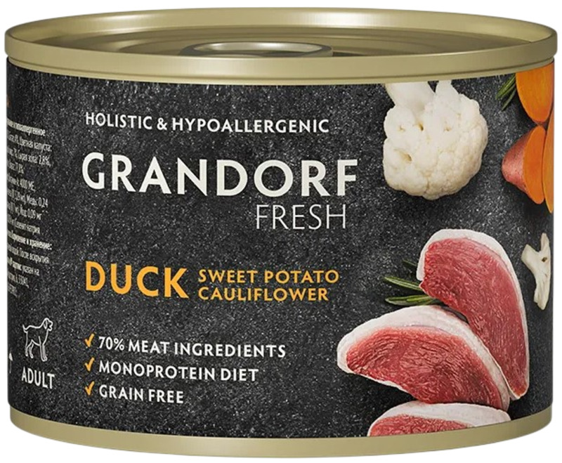 Паштет Grandorf Fresh из утки с бататом и цветной капустой, Грандорф