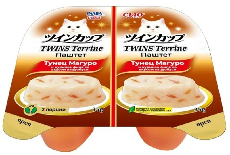 Inaba Twins Terrine паштет тунец Магуро и куриное филе со вкусом кацуобуси, Инаба Твинс Террин