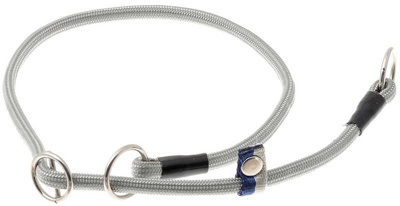 Ошейник-удавка VIPet круглый со стопором с 2 кольцами 6мм Серебро, ВИПет