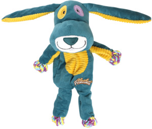 Игрушка ГиГви Plush Friendz для собак Заяц с веревкой, GiGwi