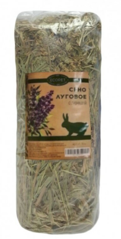 Сено Ecopet Луговое с лавандой, Экопет