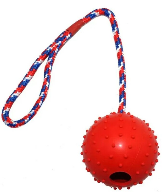 Мяч с шипами на канате