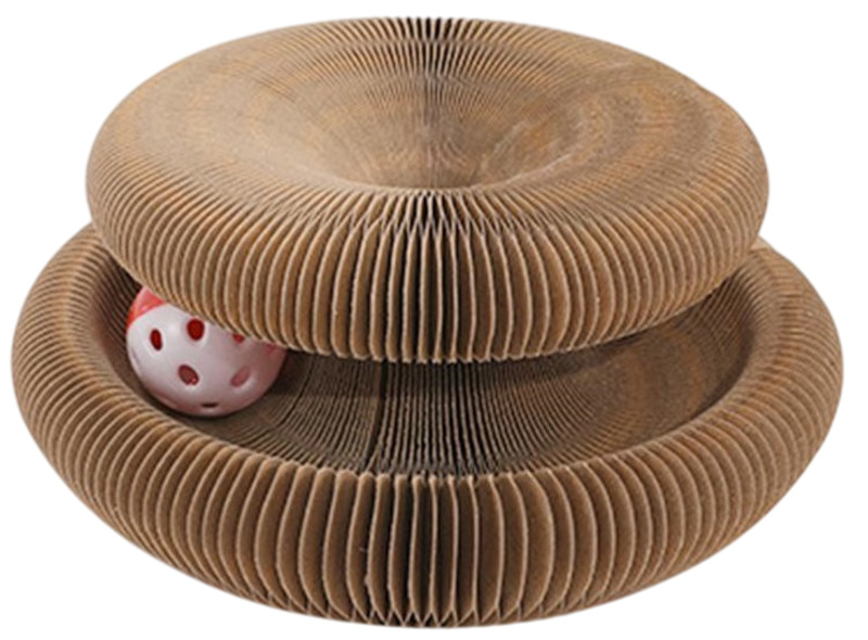 Интерактивная когтеточка-трек, с кошачьей мятой