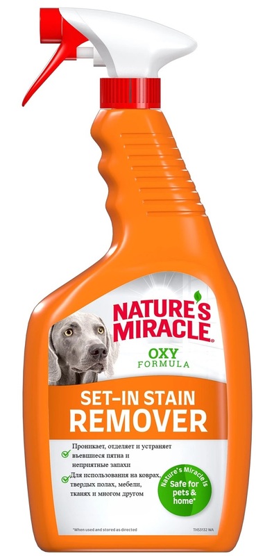 Спрей уничтожитель пятен и запахов Nature's Miracle для собак Окси-формула, Нейчерс Миракл