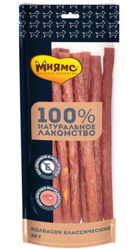 Мнямс Колбаски классические для собак