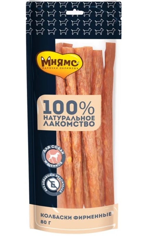 Мнямс Колбаски фирменные для собак