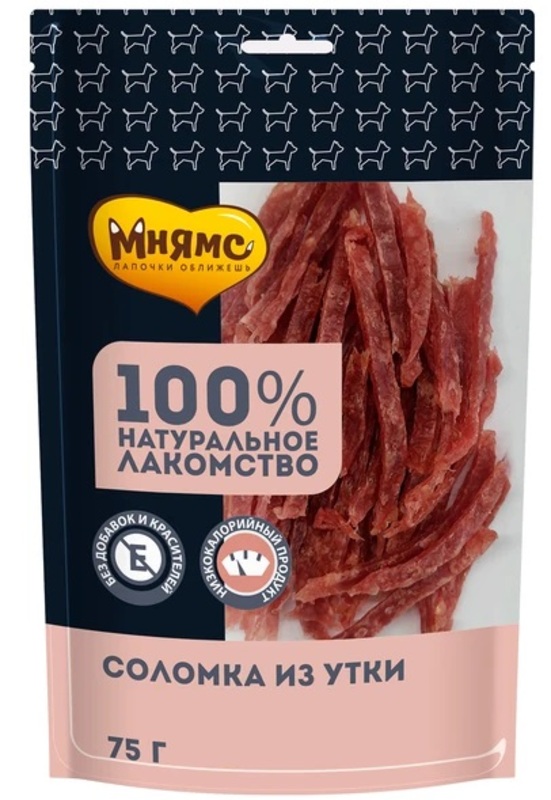 Мнямс На каждый день для собак Соломка из утки