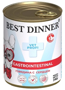 Консервы Best Dinner Vet Profi  Говядина и сердце при чувствительном пищеварении, Бест Динер