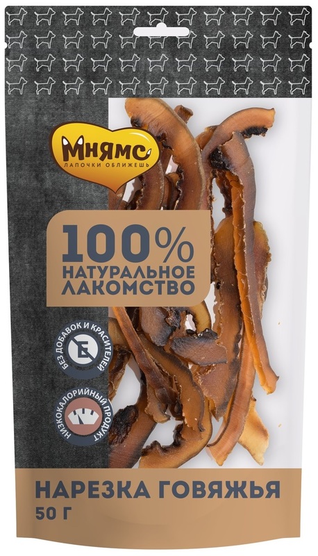 Мнямс Нарезка говяжья для собак