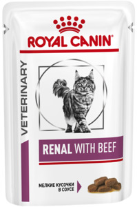 Роял Канин Ренал пауч с говядиной в соусе, Royal Canin