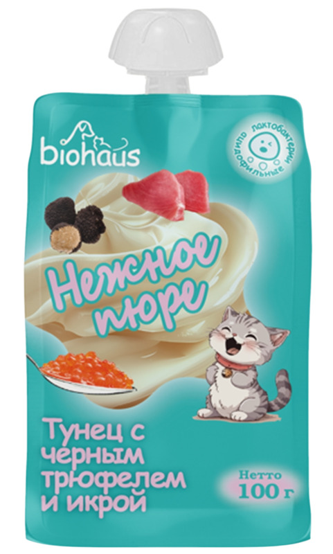 Biohaus Нежное пюре Тунец с черным трюфелем и икрой, Биохаус