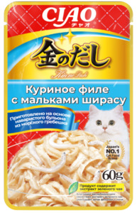 Inaba Ciao Kinnodashi куриное филе с мальками ширасу, Инаба Чао Киннодаши