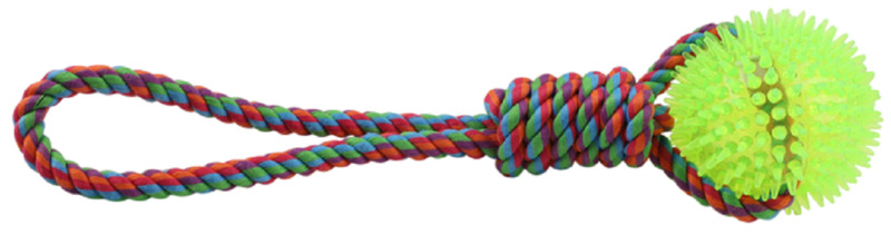 Игрушка Триол Верёвка с петлёй, мяч игольчатый, Triol