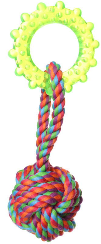 Игрушка Триол Верёвка-плетёный мяч, кольцо, Triol