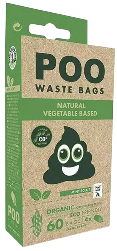 Пакеты гигиенические белые МПетс для выгула собак ECO Мята, MPets 