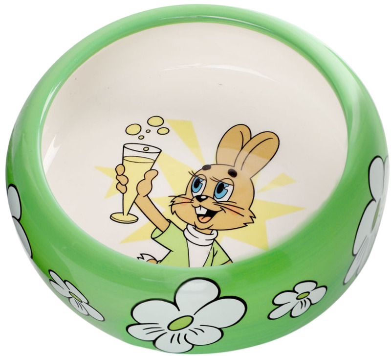 Миска Триол керамическая Заяц Союзмультфильм, Triol 