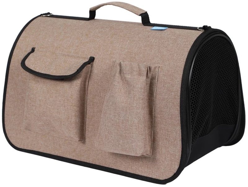 Сумка-переноска Рич Брид Хард с карманами бежевый меланж, Rich Breed